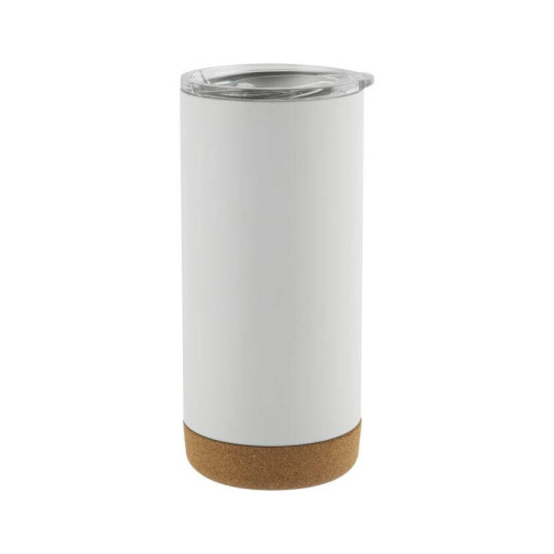 RASTATT - Giftology Insulated Mug / Tumbler with Cork Base - White