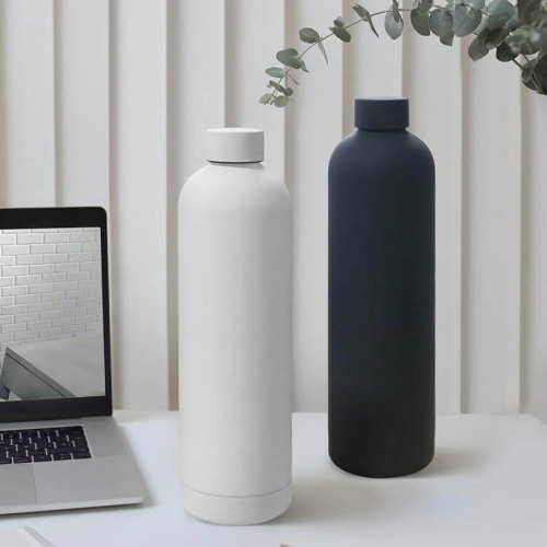 GRIGNY - Soft Touch Insulated Water Bottle - 1000ml - White