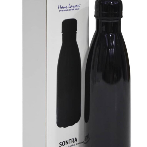 SONTRA - Hans Larsen Double Wall Stainless Water Bottle - Black