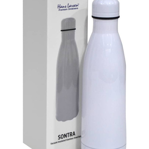 SONTRA - Hans Larsen Double Wall Stainless Water Bottle - White