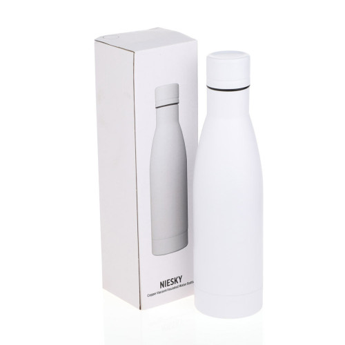 NIESKY - Copper Vacuum Insulated Double Wall Water Bottle - White