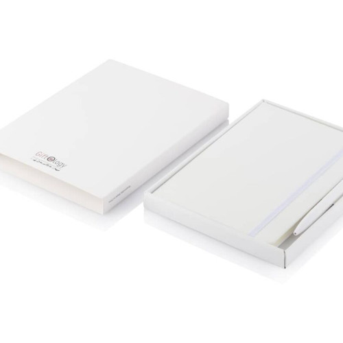 LIBELLET Giftology A5 Notebook With Pen Set (White)