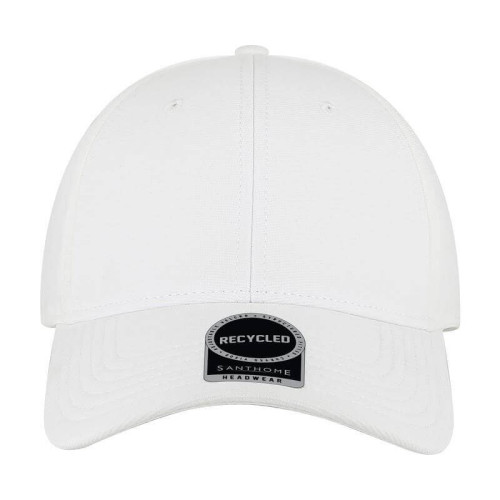 TITAN - Santhome Recycled 6 Panel Adjustable Cap - White