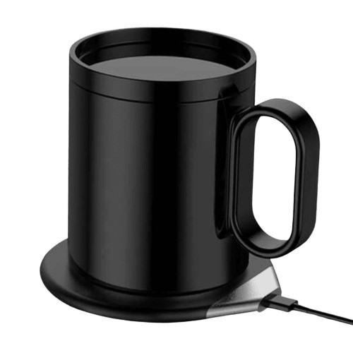 CRIVITS - Smart Mug Warmer with Wireless Charger - Black