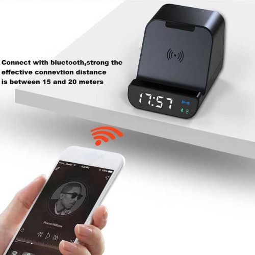 SOMOTO - @memorii 5-in-1 Multi-functional Wireless Speaker, Charger & Alarm Clock