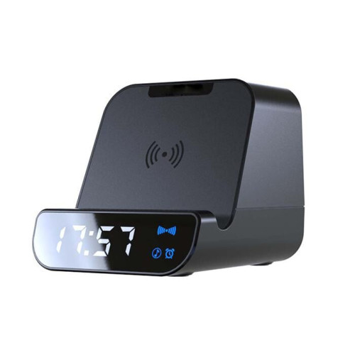 SOMOTO - @memorii 5-in-1 Multi-functional Wireless Speaker, Charger & Alarm Clock