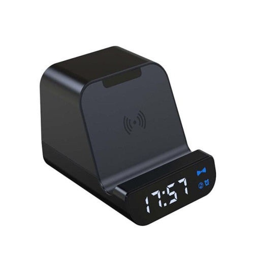 SOMOTO - @memorii 5-in-1 Multi-functional Wireless Speaker, Charger & Alarm Clock