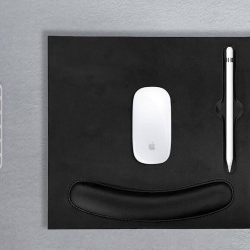 DOBERAN - @memorii 10W Wireless Charger PU Mouse Pad - Black