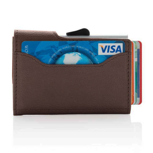 VATRA - c-secure PU RFID Card Holder & Wallet Brown