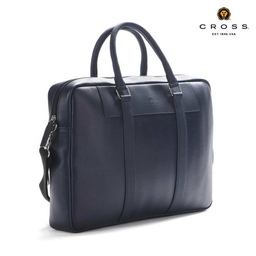 CROSS Francisco Office Laptop Briefcase - Navy Blue