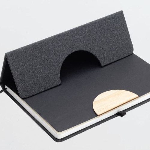STADE - A5 Hard Cover Notebook with Folding Phone Stand