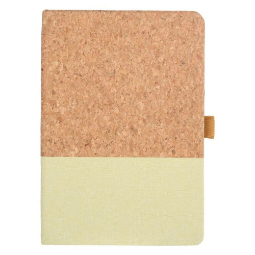 BORSA - eco-neutral A5 Cork Fabric Hard Cover Notebook and Pen Set - Green
