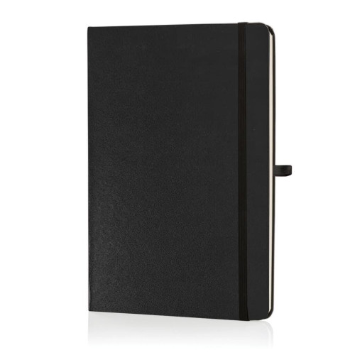 BUKH - SANTHOME A5 Hardcover Ruled Notebook Black Glossy