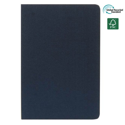 ORSHA - SANTHOME A5 rPET & FSC Certified Notebook - Navy Blue (Anti-Microbial)