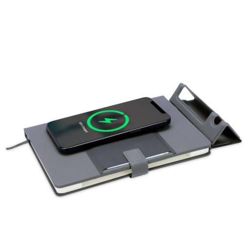 KAMEZ - Santhome 15W Wireless Deluxe Notebook with Phone Stand