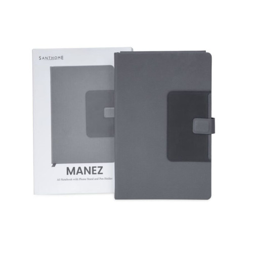 MANEZ - Santhome A5 Notebook with Phone Stand and Pen Holder