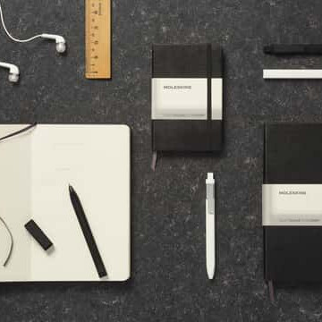 Moleskine Classic Large Ruled Hard Cover Notebook - Black
