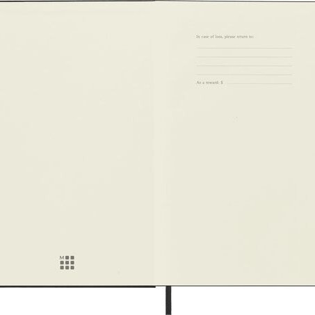 Moleskine Classic Large Ruled Hard Cover Notebook - Black