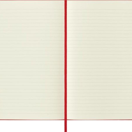 Moleskine Classic Large Ruled Hard Cover Notebook - Scarlet Red