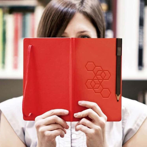 Moleskine Classic Large Ruled Hard Cover Notebook - Scarlet Red