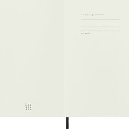 Moleskine Classic Large Ruled Soft Cover Notebook - Black