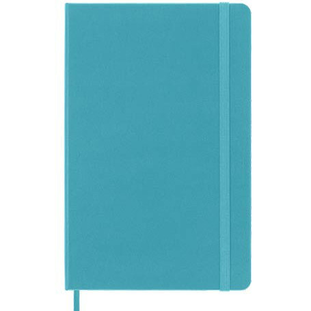 Moleskine Classic Large Ruled Hard Cover Notebook - Reef Blue