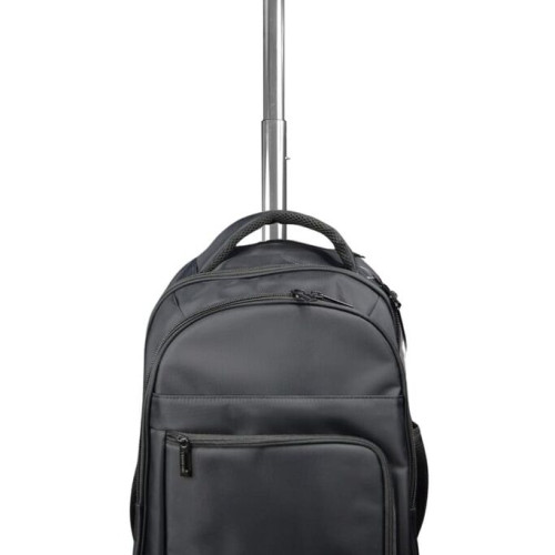 BREE - SANTHOME 2 Wheels Trolley Backpack - Black