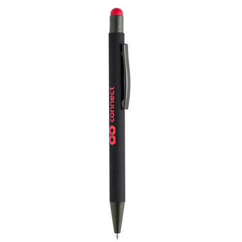 VOJENS - Giftology Metal Soft-touch Ballpen with Stylus - Red