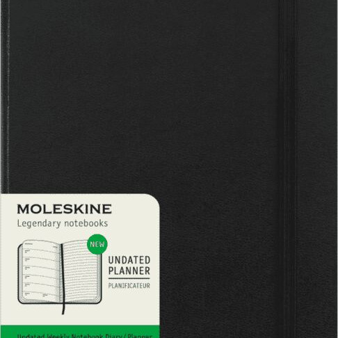 Moleskine Undated 12 Month Weekly Planner - Hard Cover - Large