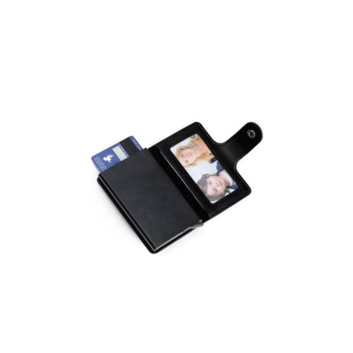 FLORINA - RFID PU Slim Cardholder Wallet - Black