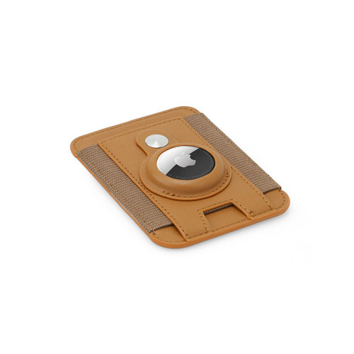 MARZ - Santhome® Magnetic Phone Cardholder with Santhome Tag Pocket - Tan