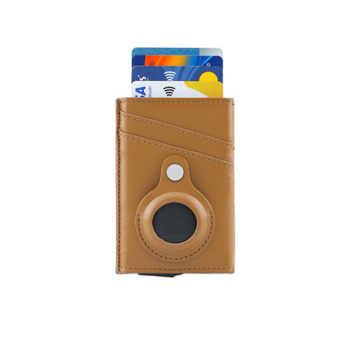 TROMSI - Santhome® PU Card Holder with Santhome Tag pocket - Tan