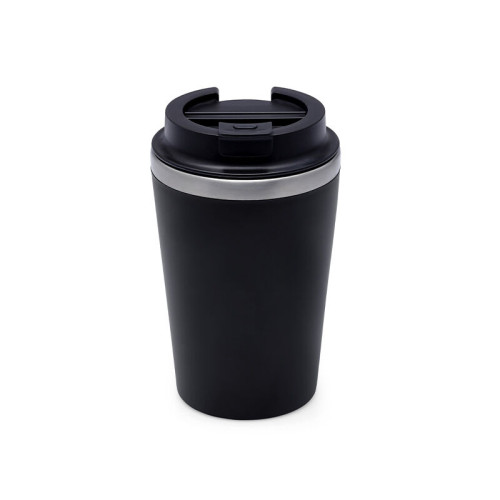 MOSS - Giftology Steel/PP Double Wall Tumbler - 350ml - Black