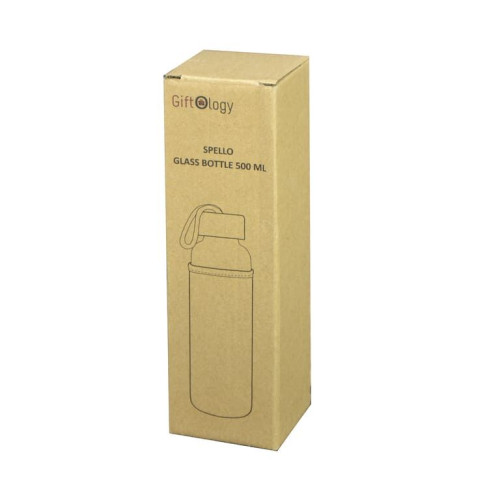 SPELLO - Promotional Glass Bottle with Jute Sleeve - 500ml