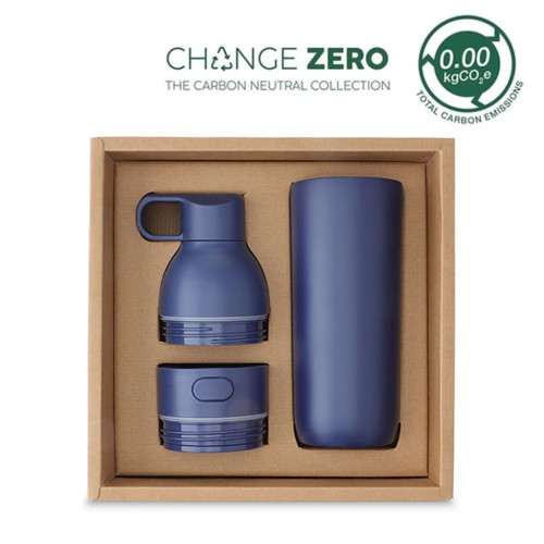 RUVO - CHANGE ZERO 2-in-1 Modular Hydration Gift Set - Navy Blue