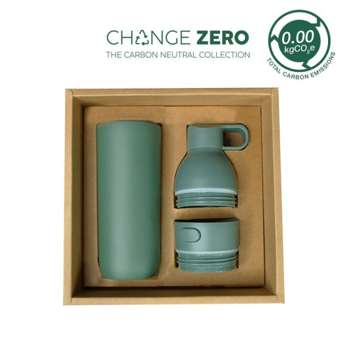 RUVO - CHANGE ZERO 2-in-1 Modular Hydration Gift Set - Dark Green