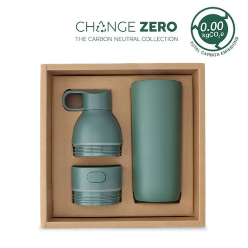 RUVO - CHANGE ZERO 2-in-1 Modular Hydration Gift Set - Dark Green