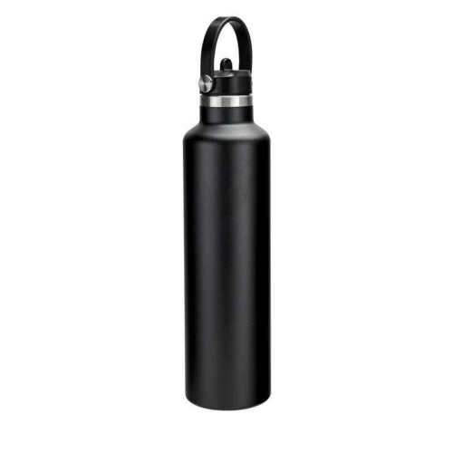 CERVO - Hans Larsen Vacuum Stainless Steel Bottle with Sports Lid - 1L - Black