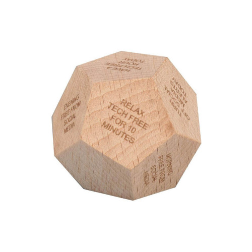 ORLI - eco-neutral Digital Detox Wooden Dice