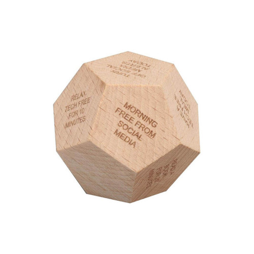 ORLI - eco-neutral Digital Detox Wooden Dice