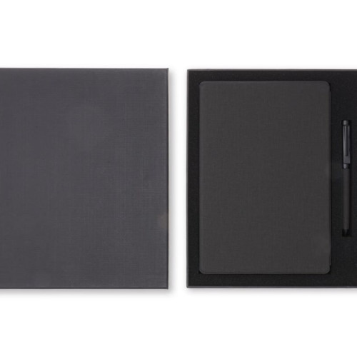 CHANGE ZERO Sustainable Gift Set with Refillable Notebook & Pen - Black