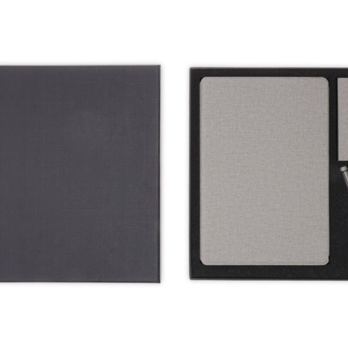 CHANGE ZERO Sustainable Gift Set with Refillable Notebook, Pen & Cardholder - Grey