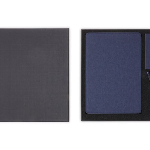 CHANGE ZERO Sustainable Gift Set with Refillable Notebook, Pen & Cardholder - Navy