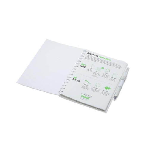 Santhome® Eternity - The Reusable Notebook & Pen Set - White