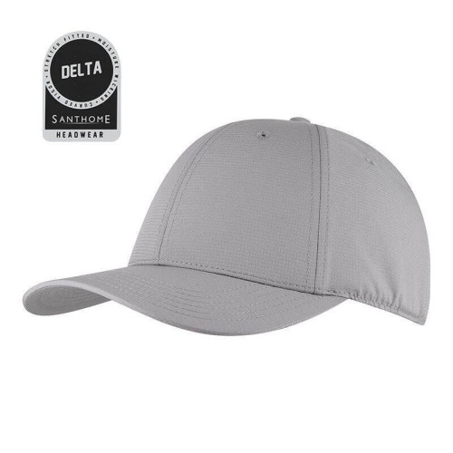 DELTA - Santhome® DryNCool® Performance Stretch-Fitted Cap - Grey