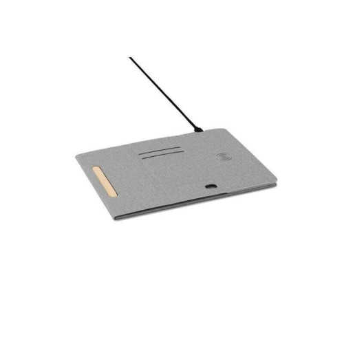 BLACE - CHANGE ZERO Recycled PU 15W Wireless Mousepad & Desk Organizer - Grey