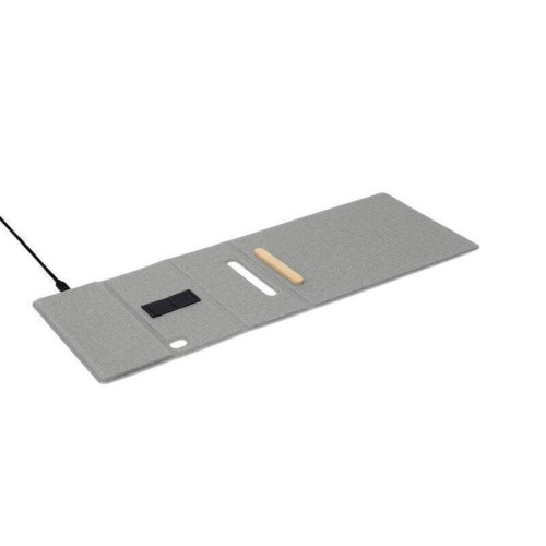BLACE - CHANGE ZERO Recycled PU 15W Wireless Mousepad & Desk Organizer - Grey