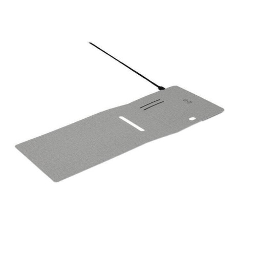 BLACE - CHANGE ZERO Recycled PU 15W Wireless Mousepad & Desk Organizer - Grey