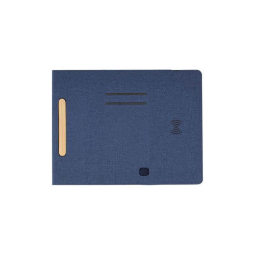 BLACE - CHANGE ZERO Recycled PU 15W Wireless Mousepad & Desk Organizer - Navy Blue