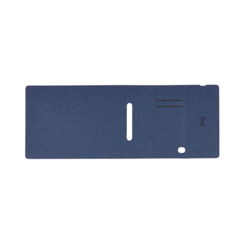 BLACE - CHANGE ZERO Recycled PU 15W Wireless Mousepad & Desk Organizer - Navy Blue